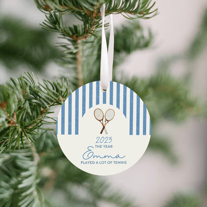 Played A Lot of Tennis Ornament