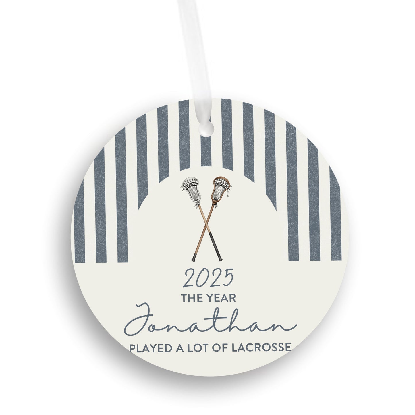 Personalized Lacrosse Ornament