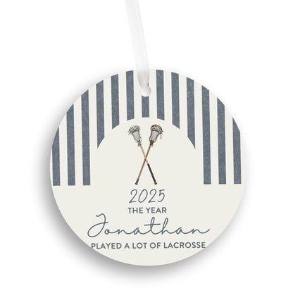 Personalized Lacrosse Ornament