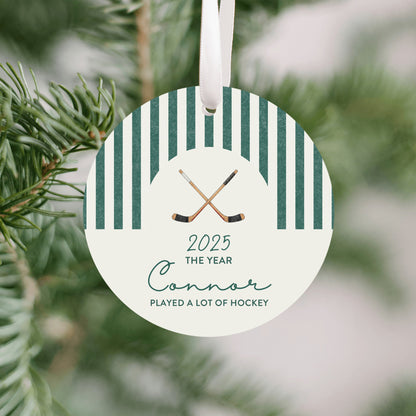 Personalized Hockey Ornament