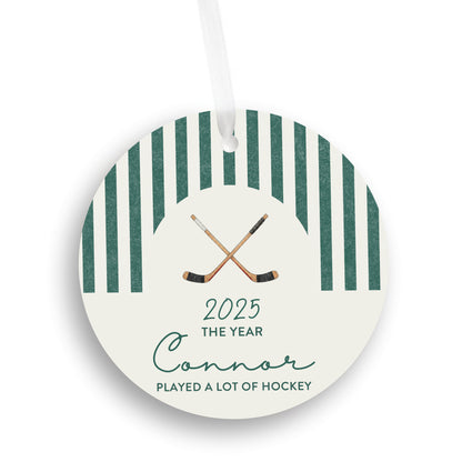 Personalized Hockey Ornament