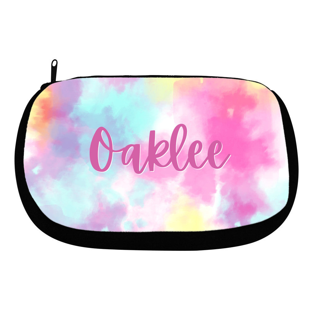 Personalized Tiedye Cosmetic Bag