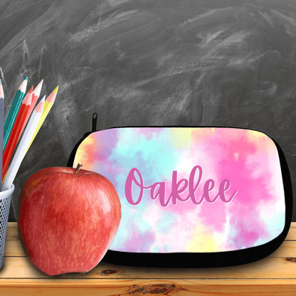 Personalized Tiedye Cosmetic Bag