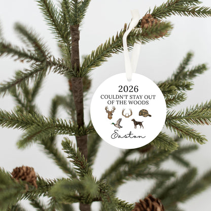 Hunting Season Personalized Christmas Ornament