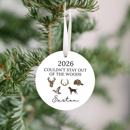 Hunting Season Personalized Christmas Ornament