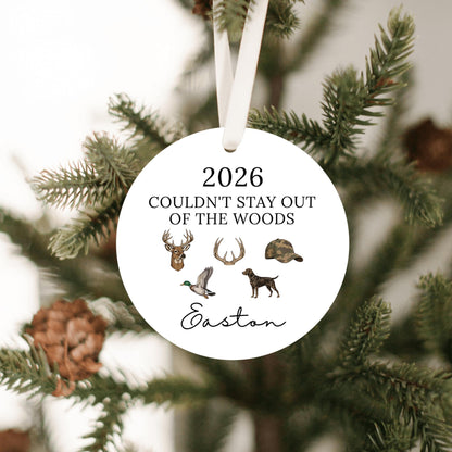 Hunting Season Personalized Christmas Ornament