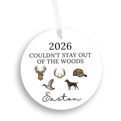 Hunting Season Personalized Christmas Ornament