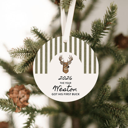 Got my First Buck Personalized Ornament