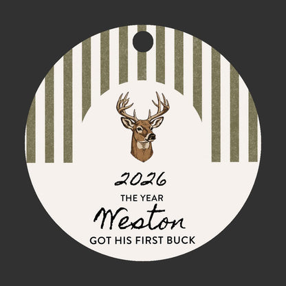 Got my First Buck Personalized Ornament
