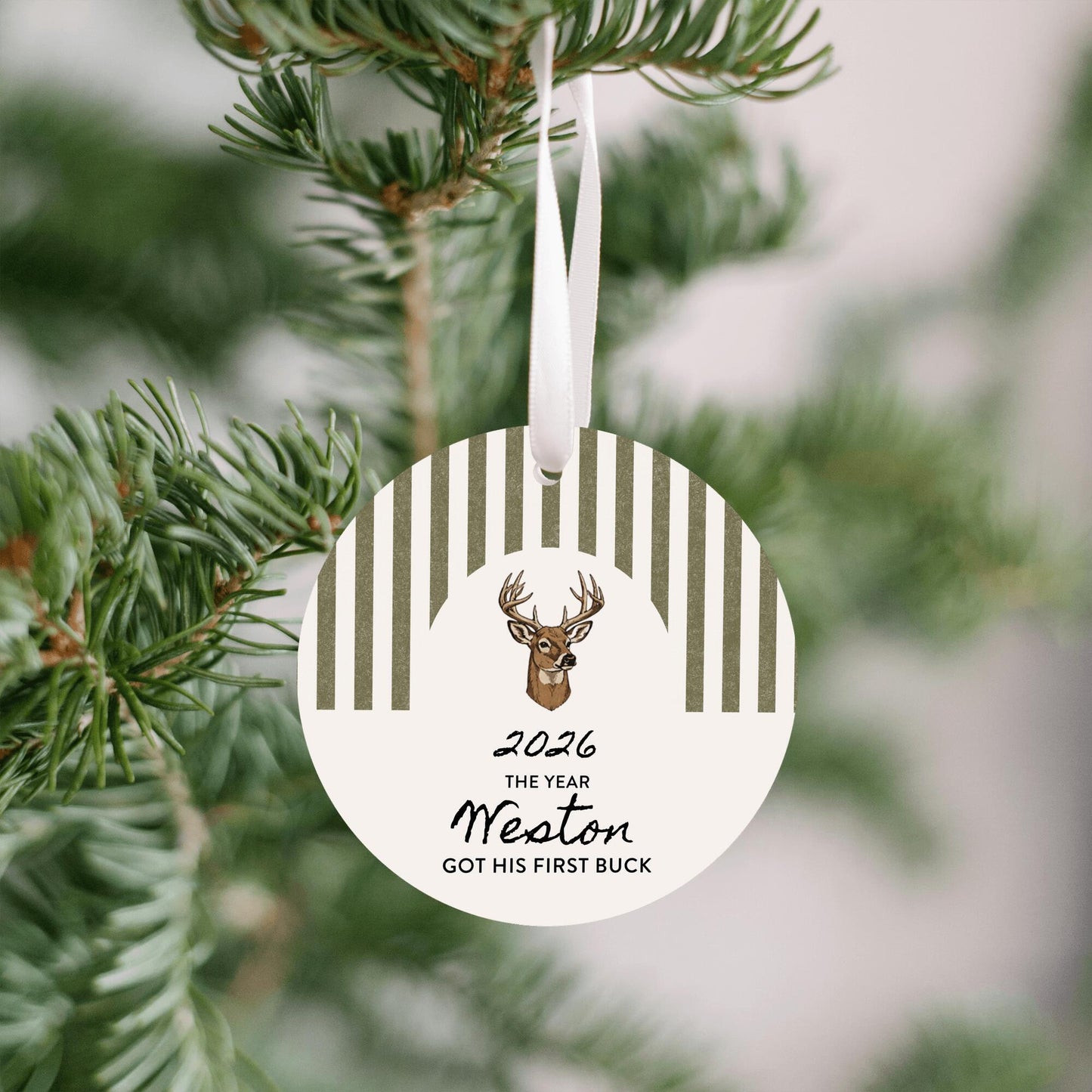 Got my First Buck Personalized Ornament