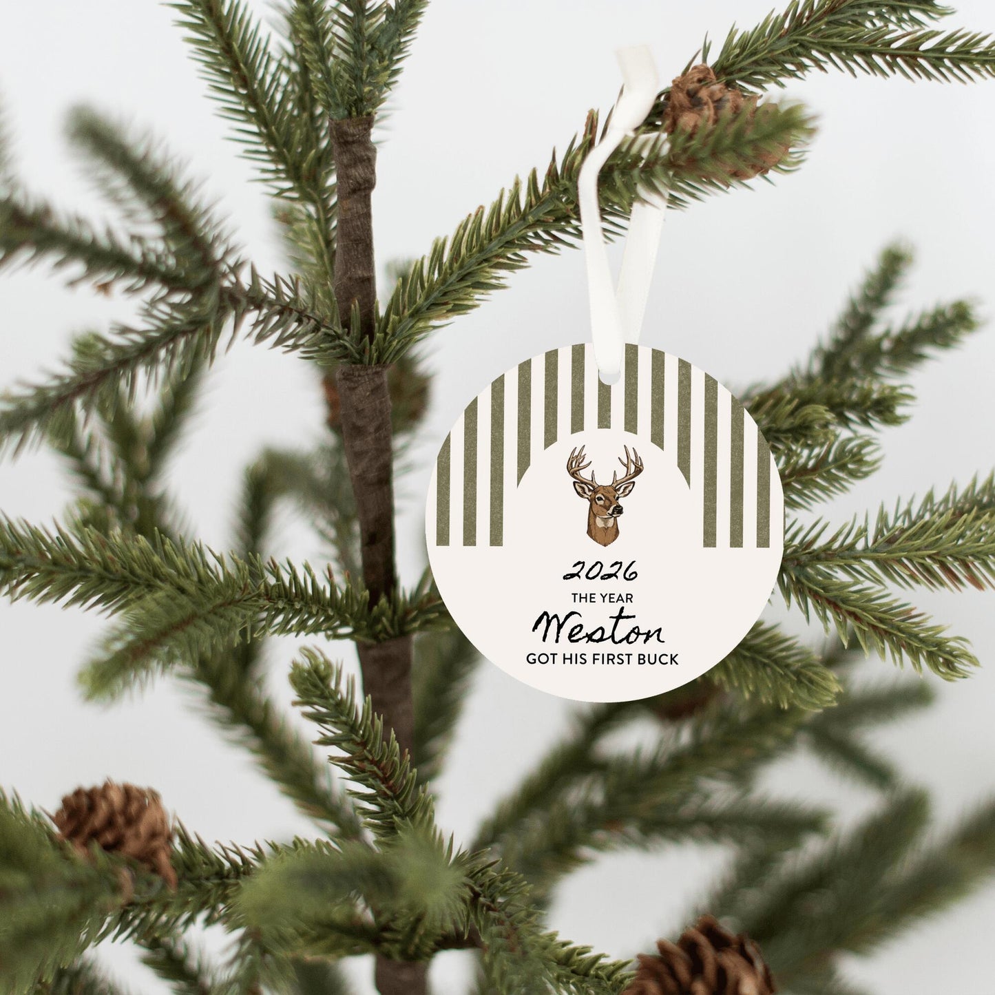 Got my First Buck Personalized Ornament