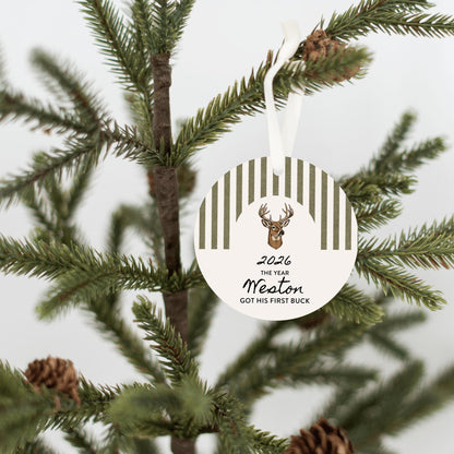 Got my First Buck Personalized Ornament