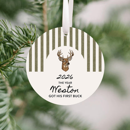 Got my First Buck Personalized Ornament