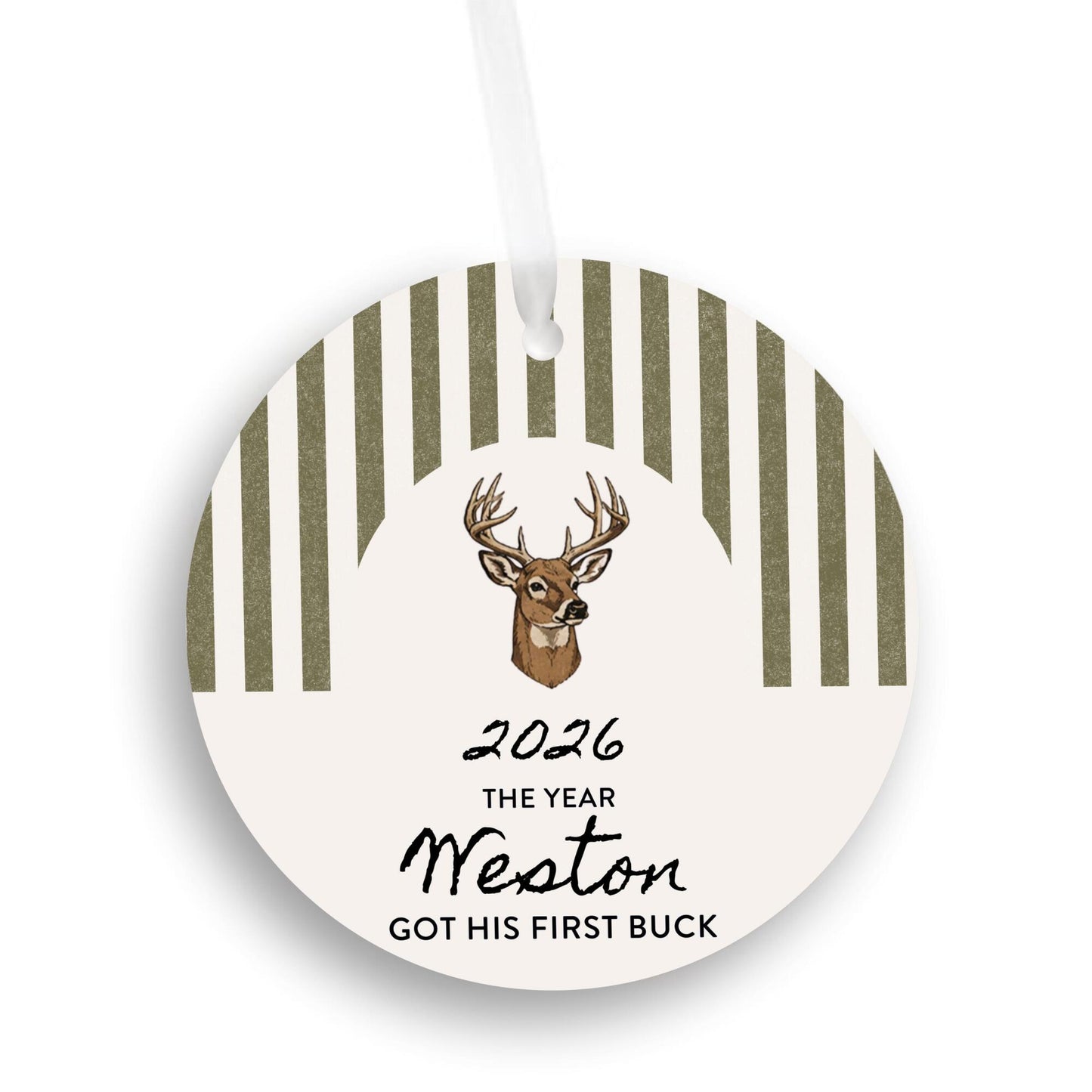 Got my First Buck Personalized Ornament
