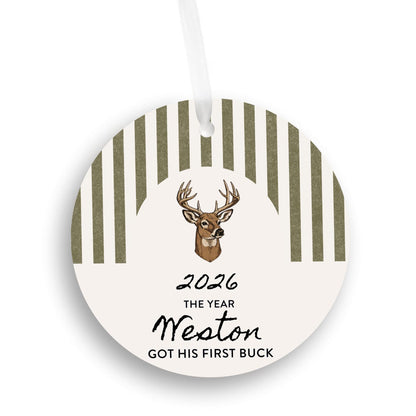 Got my First Buck Personalized Ornament