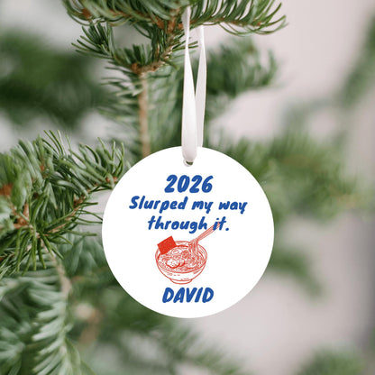 Ramen Personalized Funny Ornament
