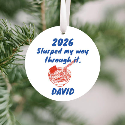 Ramen Personalized Funny Ornament