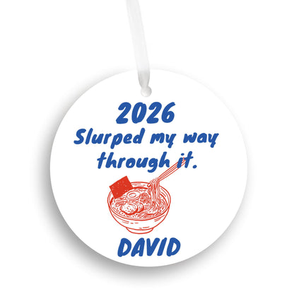 Ramen Personalized Funny Ornament