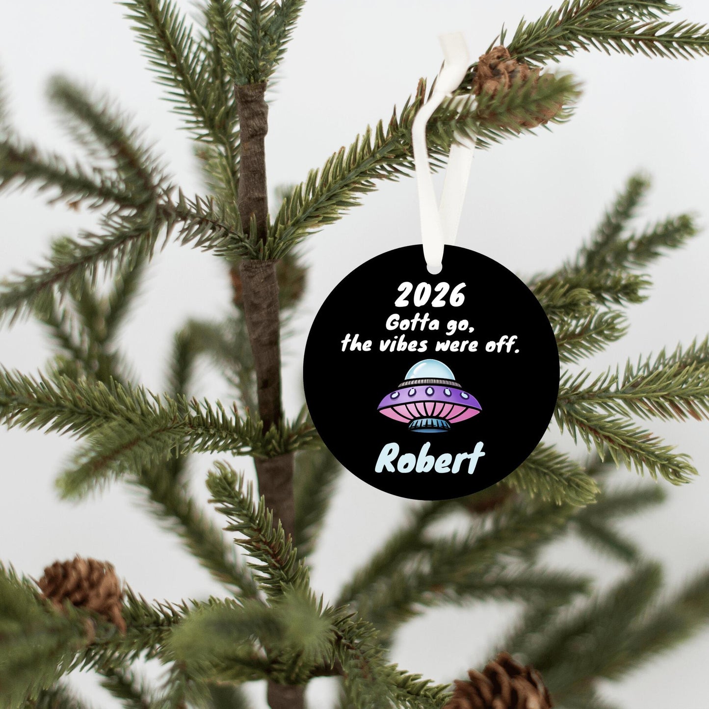 UFO Funny Personalized Ornament