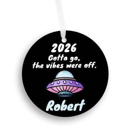 UFO Funny Personalized Ornament