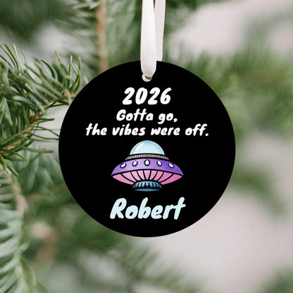 UFO Funny Personalized Ornament