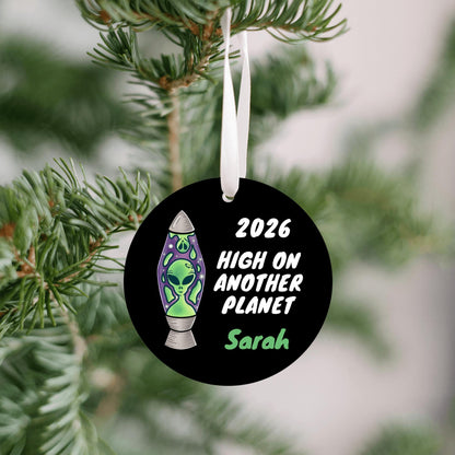 Alien Funny Personalized Ornament