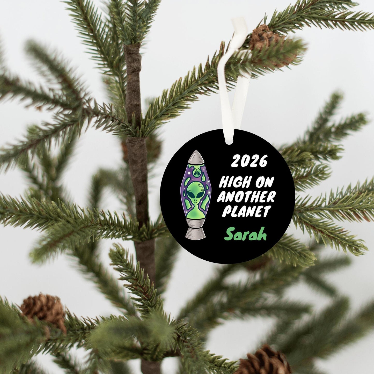 Alien Funny Personalized Ornament