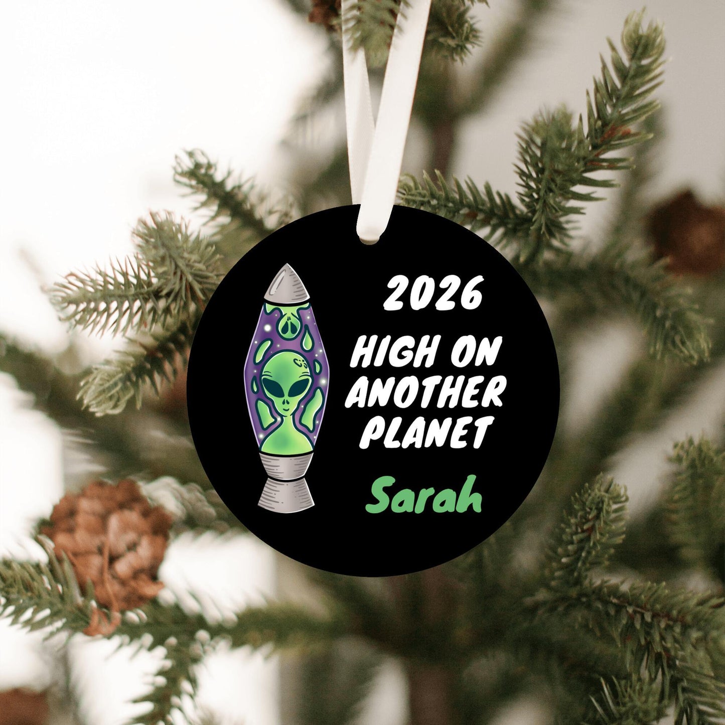 Alien Funny Personalized Ornament