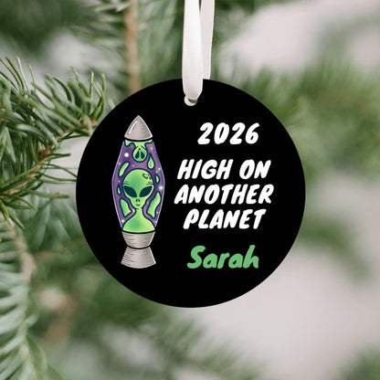 Alien Funny Personalized Ornament