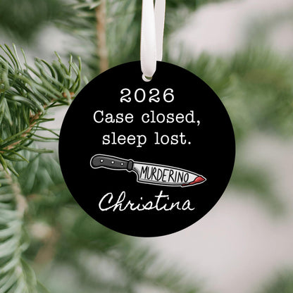 Murderino True Crime Personalized Ornament