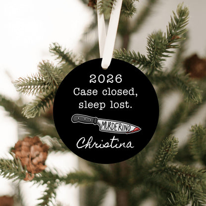 Murderino True Crime Personalized Ornament