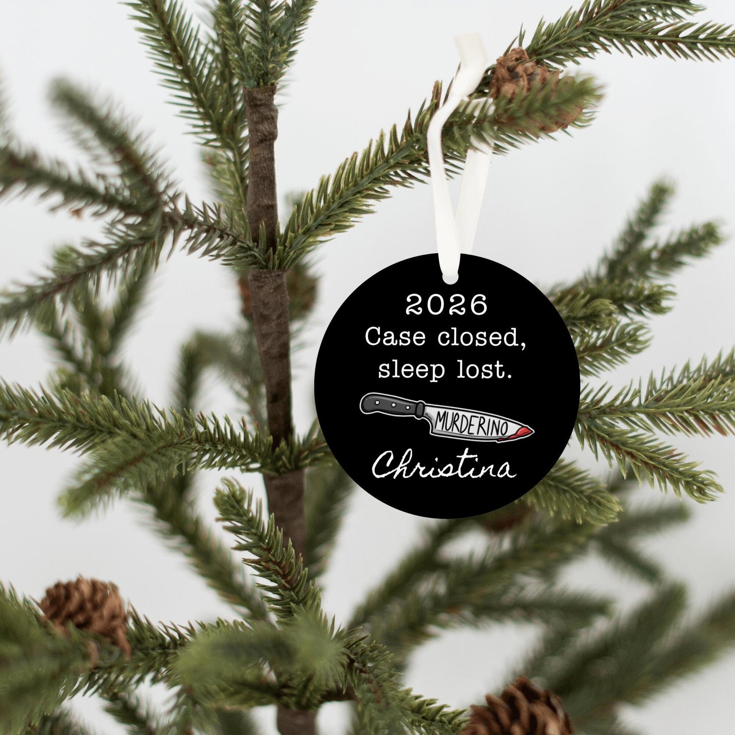 Murderino True Crime Personalized Ornament
