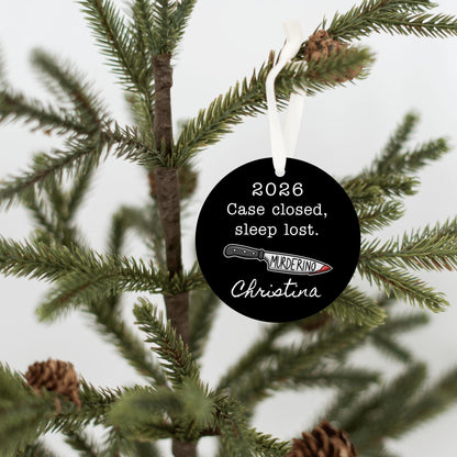 Murderino True Crime Personalized Ornament