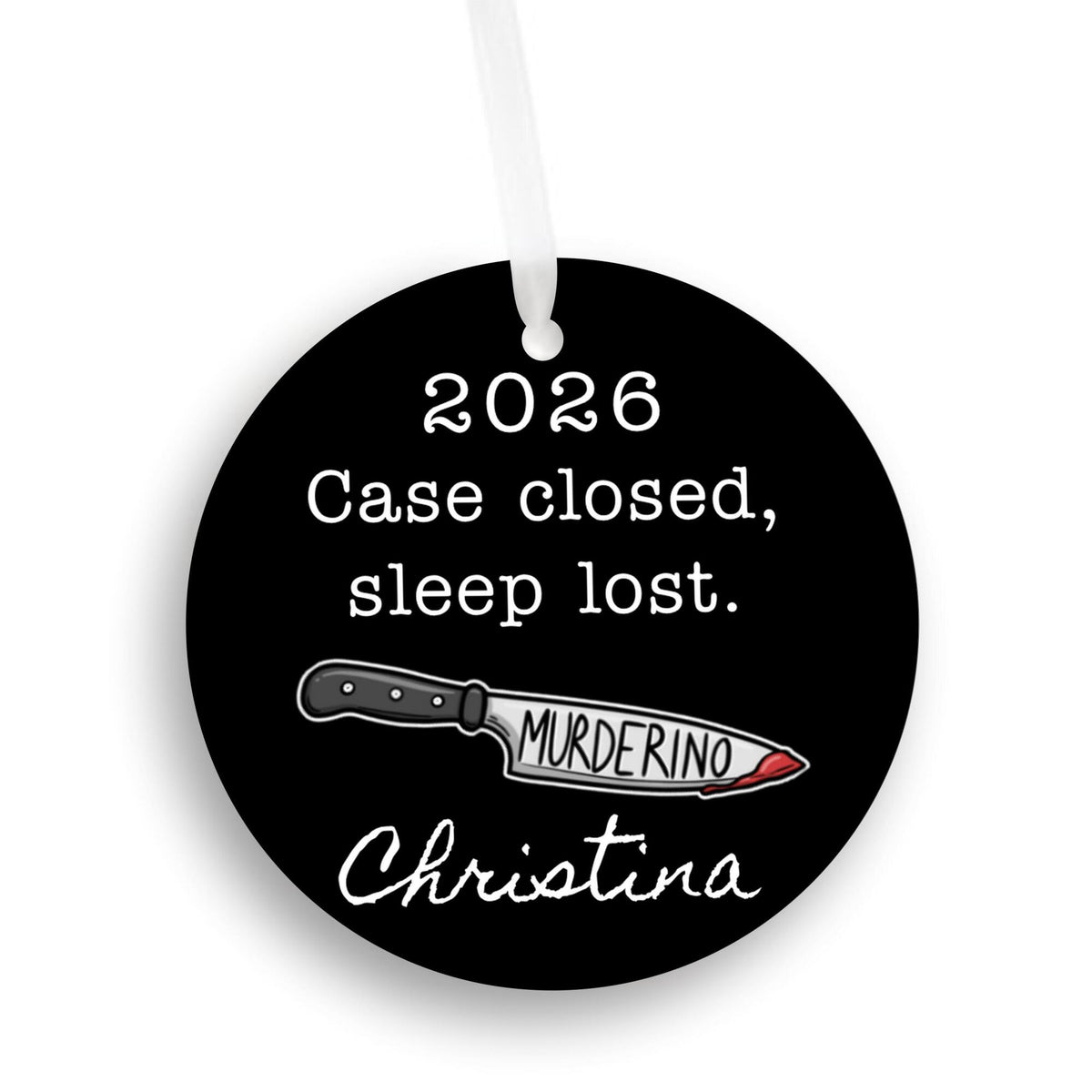 Murderino True Crime Personalized Ornament