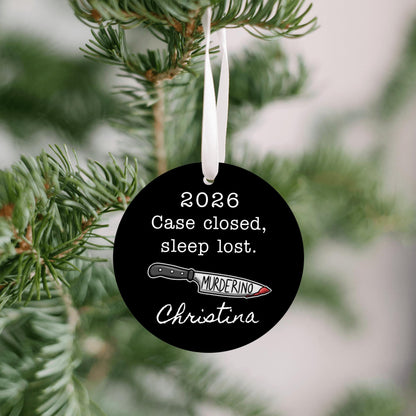 Murderino True Crime Personalized Ornament