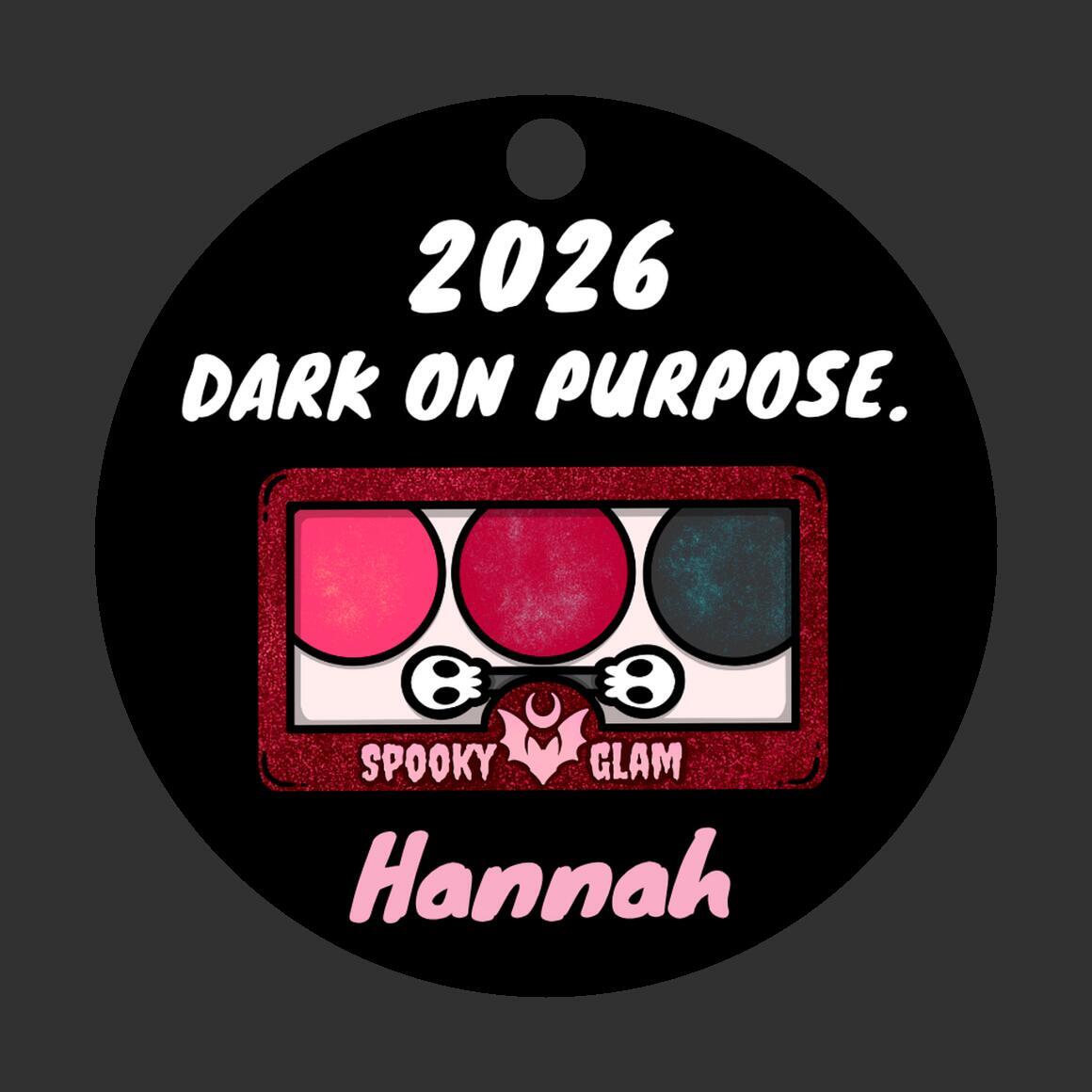 Goth Dark on Purpose Personalized Ornament