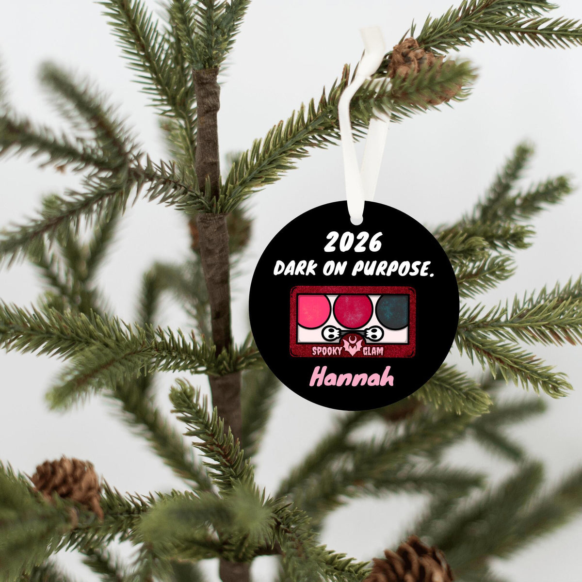 Goth Dark on Purpose Personalized Ornament