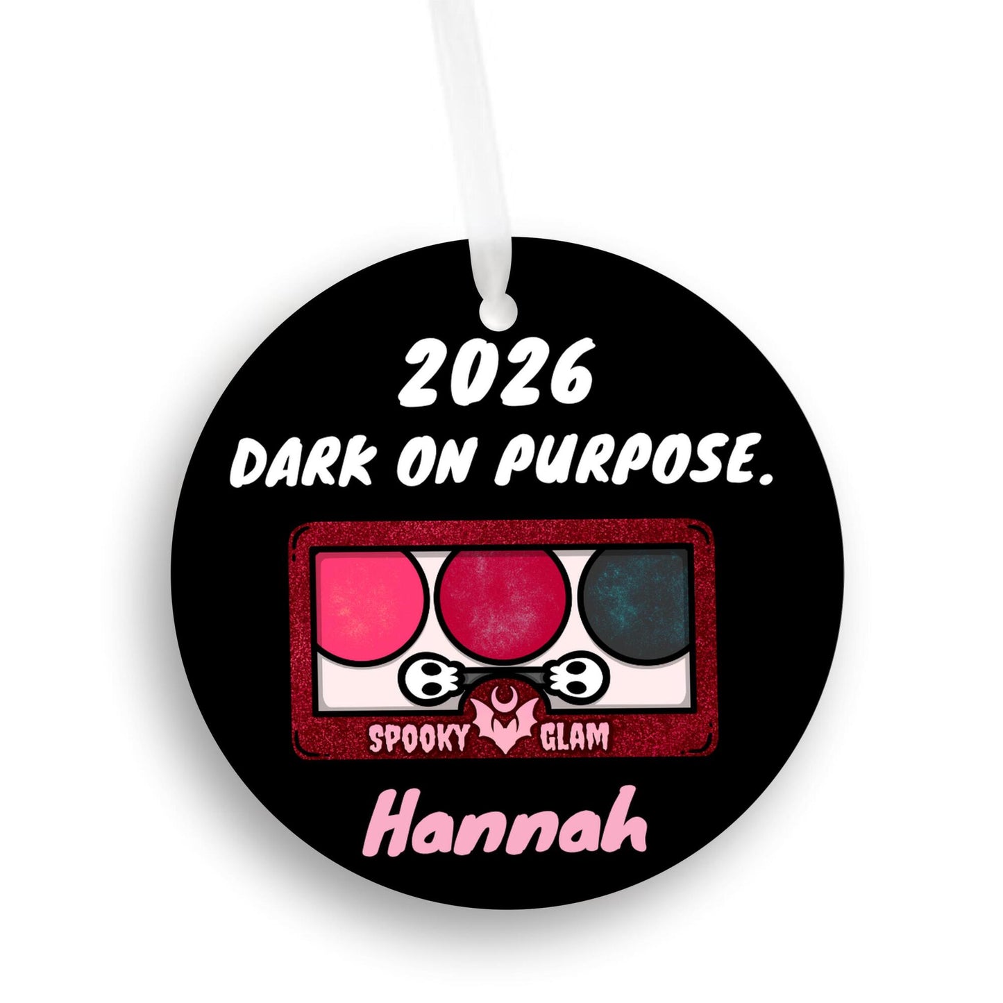 Goth Dark on Purpose Personalized Ornament
