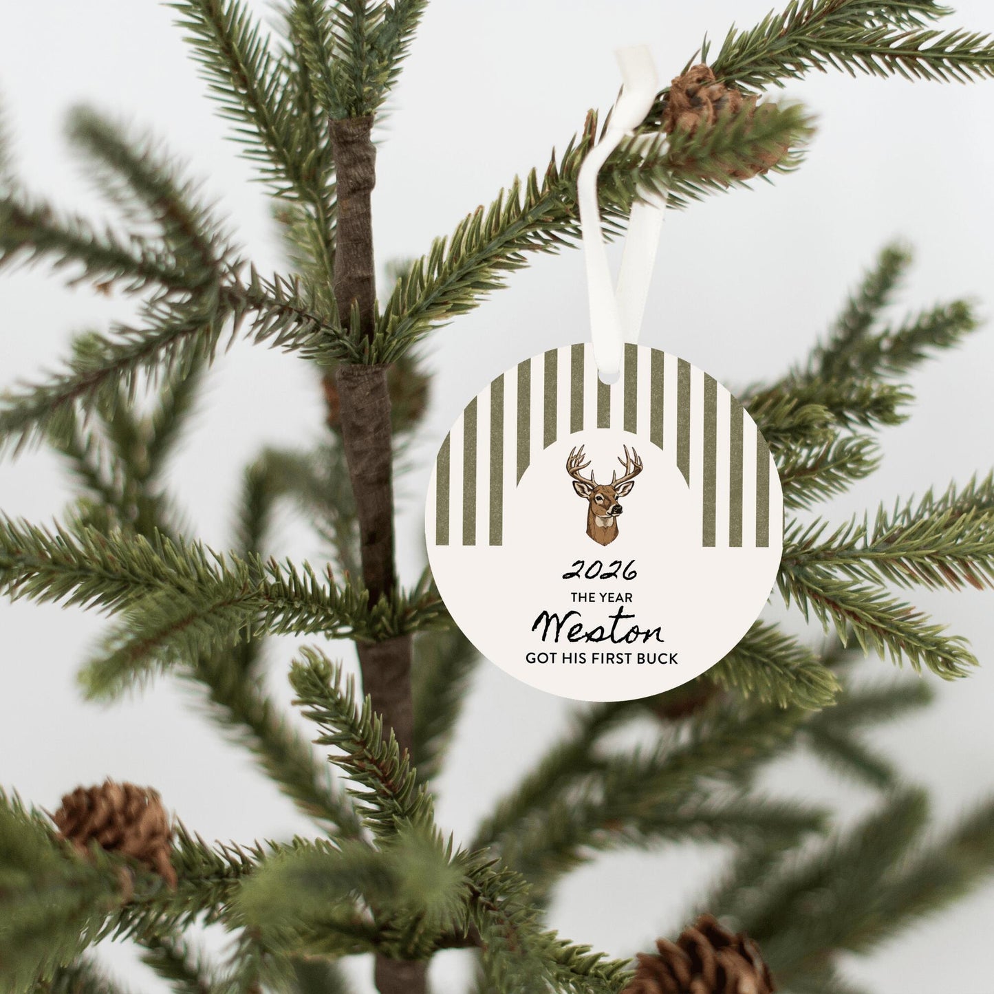 First Buck Christmas Ornament