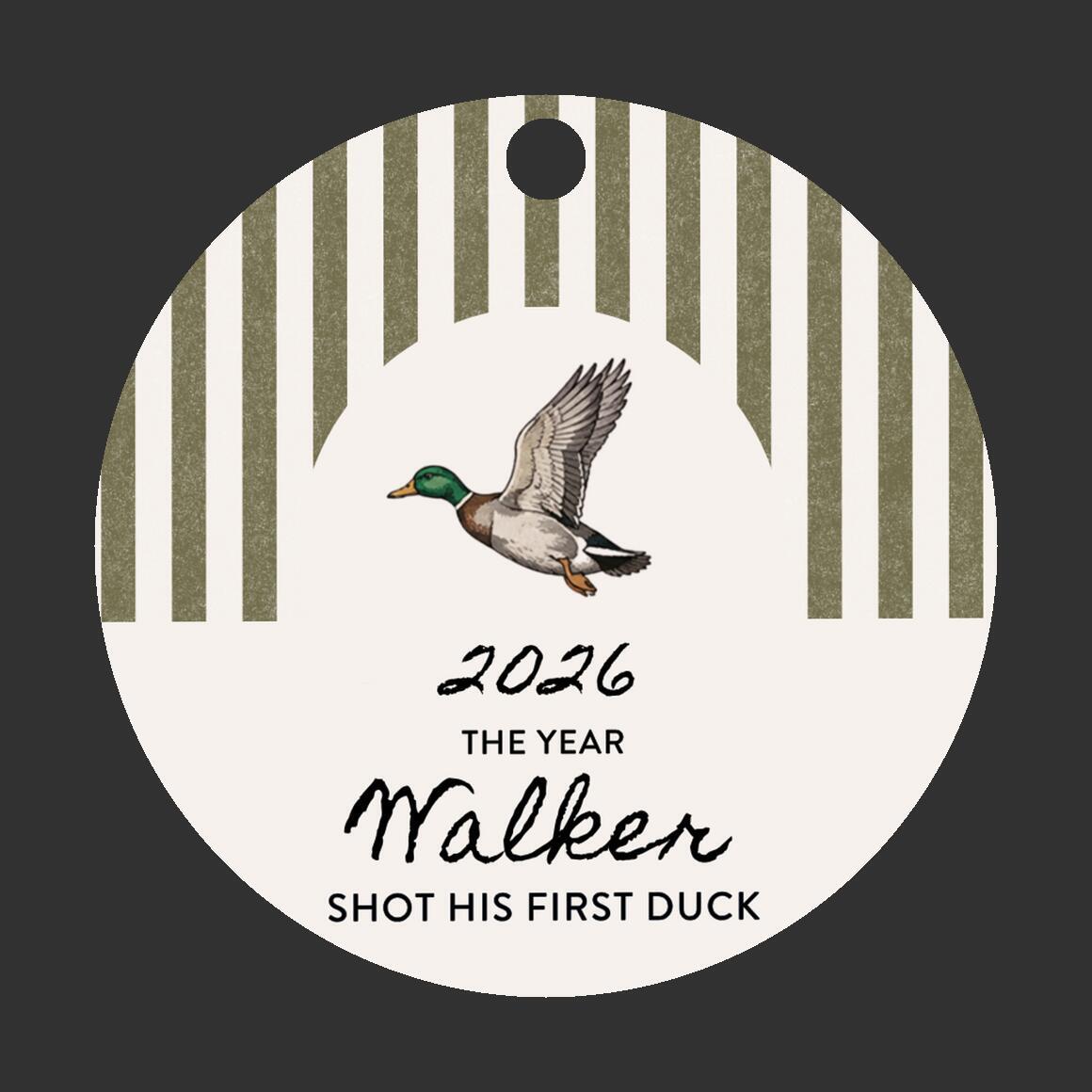 Shot First Duck Christmas Ornament