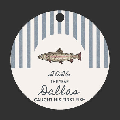 Caught First Fish Christmas Ornament