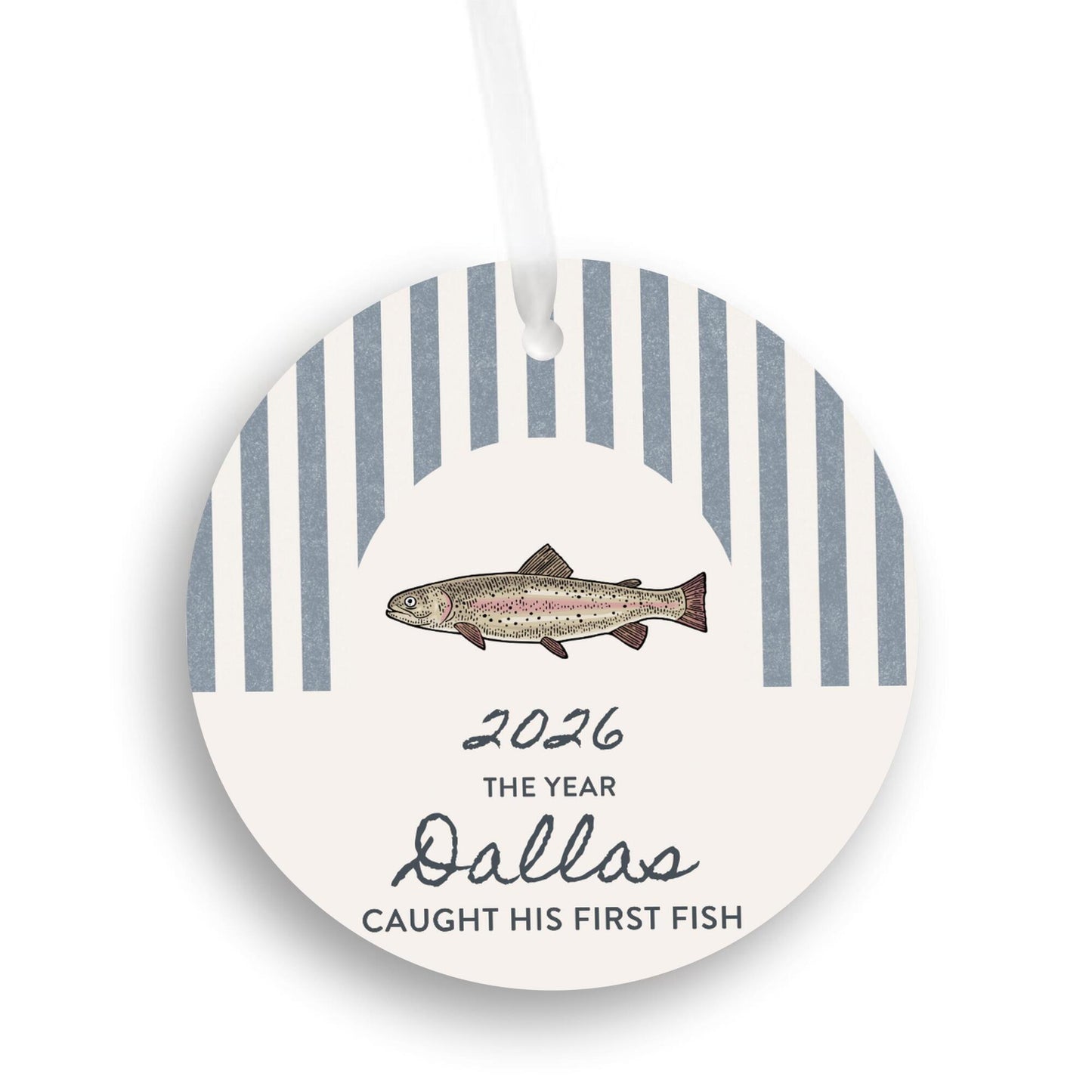 Caught First Fish Christmas Ornament