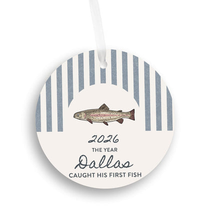 Caught First Fish Christmas Ornament