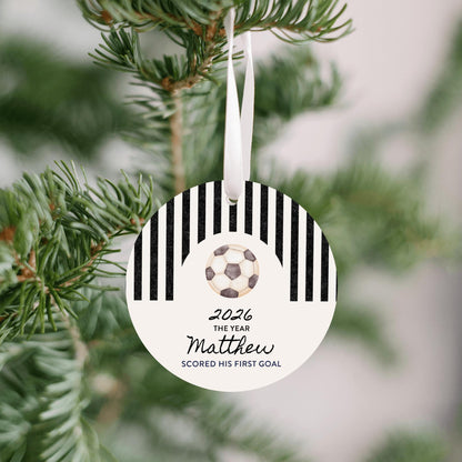 Soccer First Goal Christmas Ornament