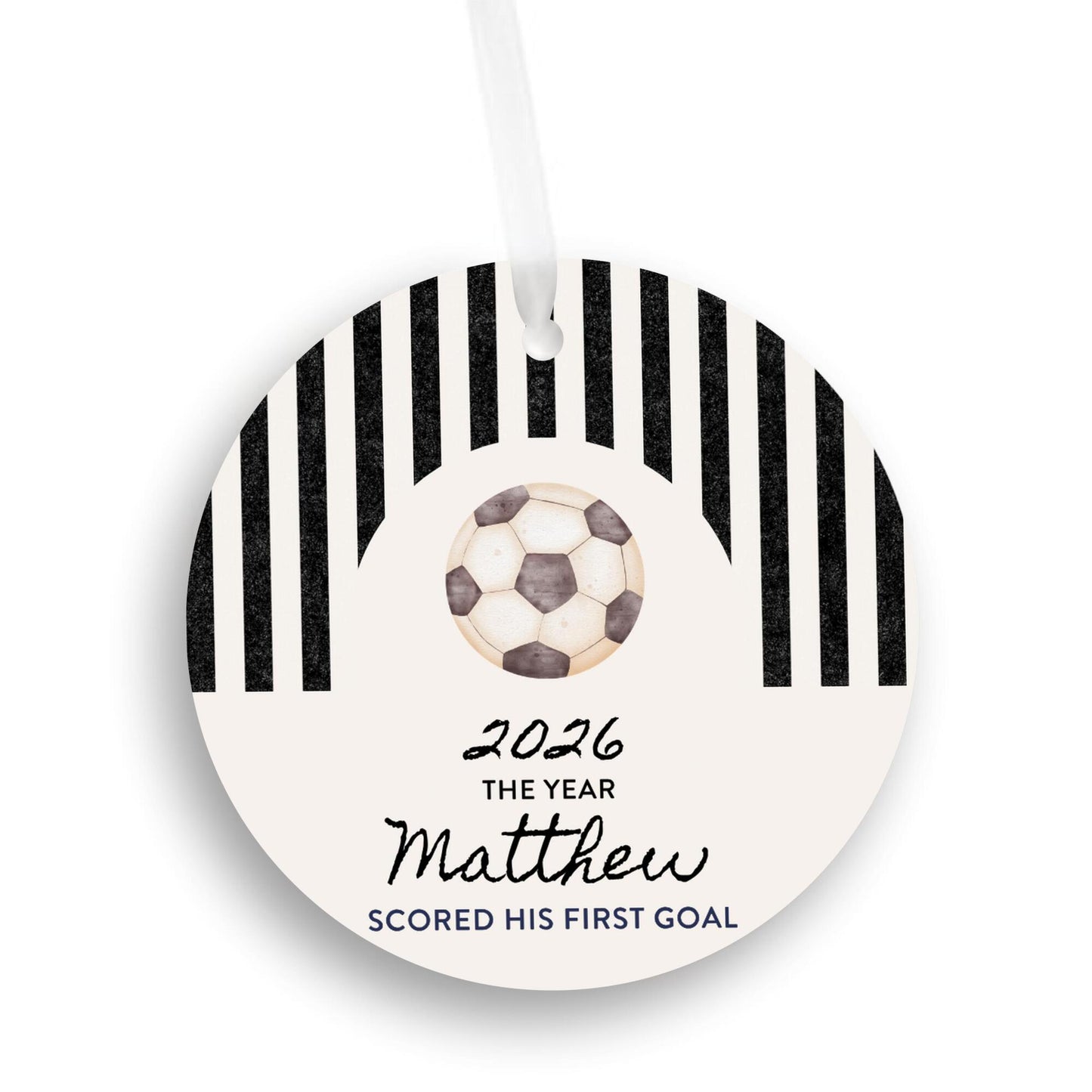 Soccer First Goal Christmas Ornament