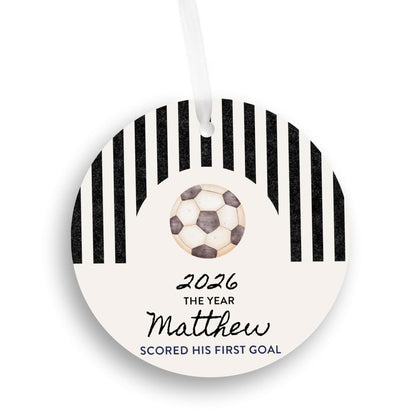 Soccer First Goal Christmas Ornament