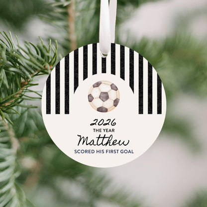 Soccer First Goal Christmas Ornament