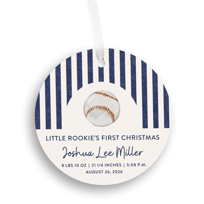 Baseball Baby's First Christmas Ornament