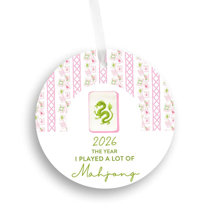 Played A Lot of Mahjong Christmas Ornament