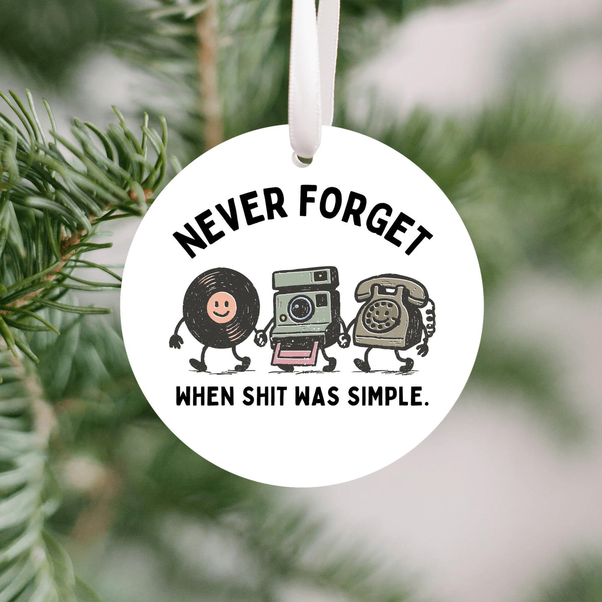 Nostalgic 90s Christmas Ornament